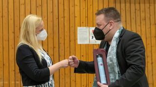 Künftige Dezernenten-Kollegen: Der Bergsträßer Kreistag hat Diana Stolz (CDU) und Matthias Schimpf zu Kreisbeigeordneten gewählt.