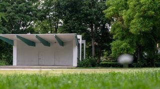 Der Musikpavillon im Auerbacher Kronepark wurde vor 50 Jahren errichtet.