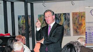 <p>Sozialdemokrat Franz Müntefering in Viernheim.</p>