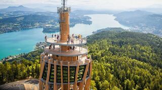 Der Pyramidenkogel am Wörthersee.