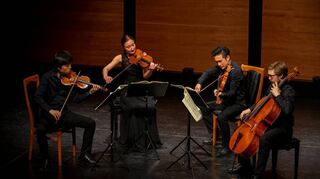 Zum Abschluss der aktuellen Konzertsaison der Kunstfreunde Bensheim spielte das Simply Quartet aus Wien im Parktheater Werke von Mozart, Bartók und Dvorák.