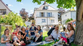 Ein kleines Familienfest: Das Geburtshaus Bergstraße hatte am Samstag zu seinem ersten Tag der offenen Tür eingeladen – mit riesiger Resonanz.