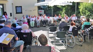 Gut besucht war der Liedernachmittag im Gadernheimer Seniorenheim Haus Elisabeth.