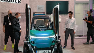 mid Groß-Gerau - Schmalspur-Auto: Der City-Transformer ist je nach Bedarf mal 1,40, mal einen Meter breit.