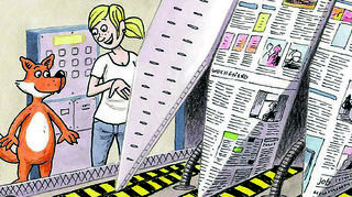 Bis eine Zeitung gedruckt wird, stecken Redakteurinnen und Redakteure viel Arbeit in die Recherche.