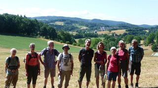 Mitglieder der Outdoor-Abteilung der SSG Bensheim waren im Odenwald unterwegs und genossen schöne Fernblicke.