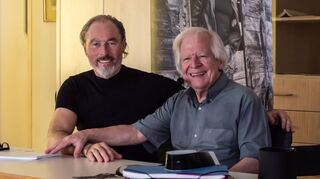 Die Autoren Michael Fuchs (l.) und Marc Mandel (r.) traten in Alsbach im Rahmen einer Doppel-Lesung auf.