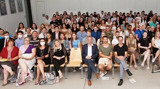 An der Karl-Kübel-Schule wurden die Absolventen der Berufsschule verabschiedet.