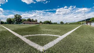 Der Sportplatz des FC Starkenburgia am Zentgericht – im Volksmund auch der Sportplatz am Galgen genannt.