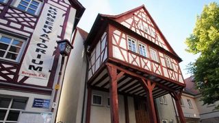 Das Stelzenhaus in der Heppenheimer Altstadt.