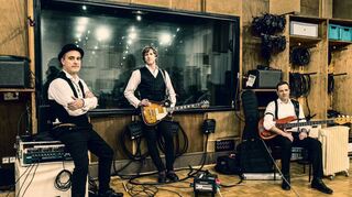 Alex Auer (M.) mit Boris Angst und Rolf Breyer: Vom Studio geht’s für die Detroit Blackbirds am Sonntag auf die Bühne in den Schlossgarten Schwetzingen.