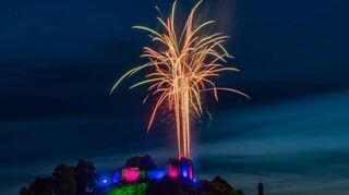 Am Samstagabend wird beim Lindenfelser Burgfest wieder ein Feuerwerk abgebrannt.