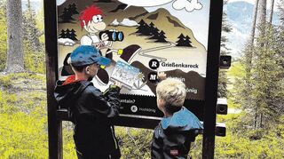 Wandern, spielen, rätseln: Die Erlebnisberge sorgen bei den Kindern für einen spannenden Mix.