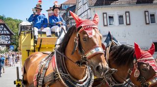 Immer eine Attraktion: die historische Postkutsche