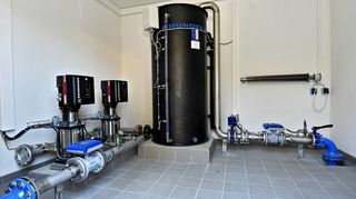 Die Trinkwasser-Übergabestation in Elmshausen. Wegen der Trockenheit wird Lautertal in diesem Jahr mehr Wasser als üblich von der Riedgruppe Ost beziehen.