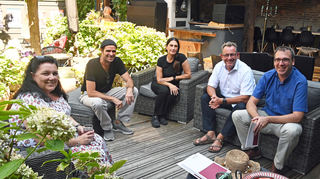 Freuen sich auf die Aktion: Christiane Ludwig-Paul, Hans-Peter Frohmaier, Maria Torsiello, Bürgermeister Christian Schönung und Matthias Herbener (v.l.)