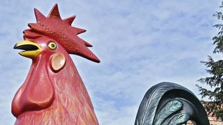 Wie groß ist der Riesengiggel, den Einhausen im Jahr 2013 von seiner US-Partnerstadt Shoreview als Geschenk erhalten hat.