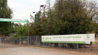 Der Hundesportplatz des VdH Zwingenberg, Alsbach und Umgebung auf dem Reutershügel bietet ausreichend Platz für einen Flohmarkt.