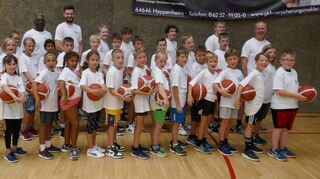 Auf regen Zuspruch stieß das erste Sommercamp der Black-Dog-Basketballer beim TV Heppenheim.