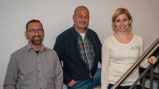 Das Vorstands-Trio der SSG Bensheim (v.l.): Christian Peter, Karl-Martin Schuhmann und Anne Rosenberger.