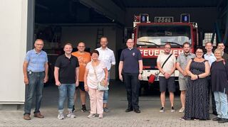 Im Feuerwehrhaus in der Nibelungenstraße war die CDU bei Stadtbrandinspektor Stracke und seinem Team zu Gast.