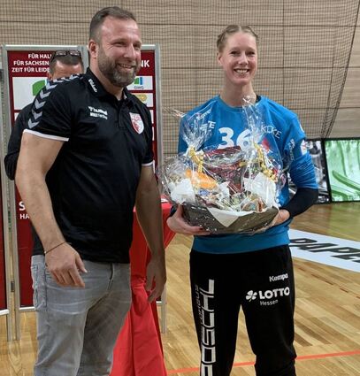 Flames-Torhüterin Helen van Beurden (re.) wurde für ihre überragende Leistung als Spielerin des Spiels ausgezeichnet.