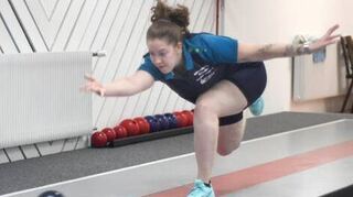 Luisa Ebert erspielte den Ehrenpunkt für Lorsch gegen Bamberg.