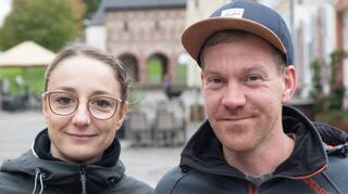 Claudia Wunderlich und Andreas Jäckel sind ebenfalls glücklich in Lorsch. Das schöne Zentrum und auch das Waldschwimmbad gefallen ihnen besonders.