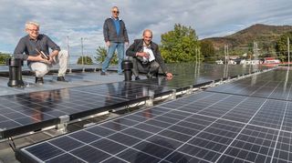 Auf dem Dach des Kita-Neubaus Tagweide wurde im Spätsommer 2020 durch die Energiegenossenschaft Starkenburg eine Photovoltaik-Anlage installiert.