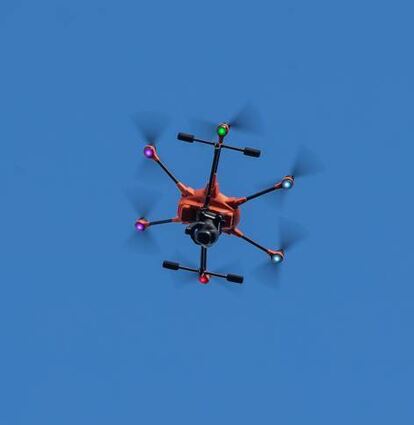 Drohne im Einsatz.