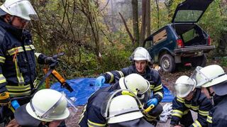 Die Hochstädter Feuerwehr hinterließ bei ihrer Inspektionsübung am Samstag einen erstklassigen Eindruck.