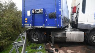 Unfall A67 Auffahrt Lorsch Richtung Viernheim.