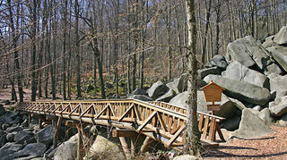 Die Brücke über das Felsenmeer wird abgerissen werden.