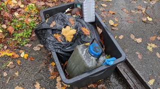 Bei der Aktion Sauberes Lindenfels wurden auch Öl-Abfälle gefunden.
