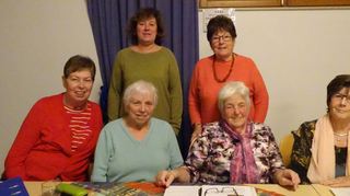 Die Verantwortlichen des Frauenkreises mit Ursel Herbert, Gerlinde Glanzner, Maria Gärtner, Margot Dieter, Doris Würsching und Anita Wiegand. Auf dem Bild fehlt Vorstandsmitglied Angela Schumacher.