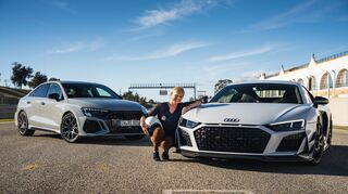 mid Sevilla - Die Autowelt wird elektrisch, doch man kann an den benzingetriebenen Ikonen von Audi hängen bleiben.
