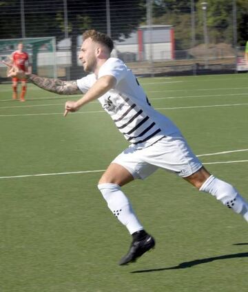 Marcel Spengler traf zum vorent-scheidenden 2:0 für den FC 07 Bensheim.