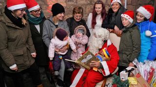 Eine besondere Nikolaus-Aktion organisierten die Vereine Wir sind Bergstraße, Tour der Hoffnung sowie das Familienzentrum für geflüchtete Familien aus der Ukraine.