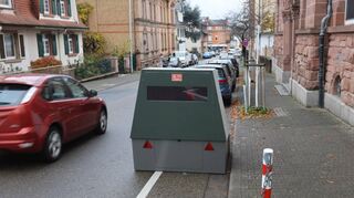 Die Radarfalle „Fridolin“ in Weinheim.