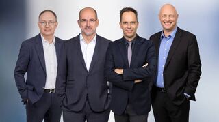 Das Management-Team von Sanner mit (v.l.n.r.) Henrik Bøggild (CFO Sanner Group), Christian Classen (CSO Sanner Group), Johannis Willem van Vliet (CEO Sanner Group) und Ralf Tiemann (CEO Sanner Asia-Pacific).