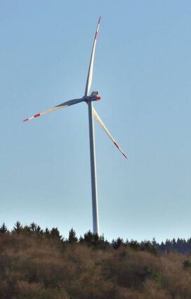 Windrad auf dem Stillfüssel bei Wald-Michelbach.