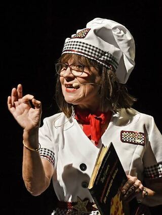 Funken-Chefin Sibylle Weihrich in ihrem Element.