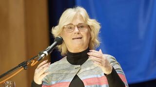 Januar 2020: Christine Lambrecht, damals Bundesjustizministerin, hält die Festrede beim Neujahrsempfang ihrer Heimatstadt Viernheim.