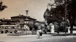 Der Bahnhof in Bensem, wie er damals aussah.