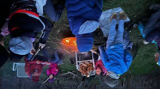 Die erste Veranstaltung des Kinder- und Familienprogramms des Odenwaldklubs Bensheim war eine Wanderung mit Lagerfeuer und Fackelzug.