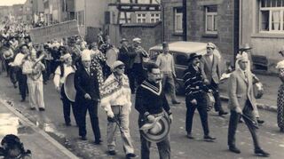 ble_Einst in Einhausen Straßenfastnacht um 1953. Bild: VfH