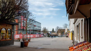 ... und wie es in der Bahnhofsstraße in Bensheim heute aussieht.