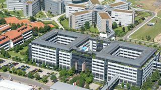 Blick auf die Zentrale von SAP in Walldorf. Das Hauptgebäude wird in den nächsten Jahren grundlegend saniert.