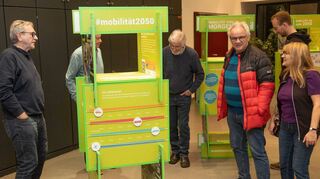 Am Montag wurden im Paul-Schnitzer-Saal mit der interaktiven Ausstellung „Mobilität: heute - morgen - 2050“ die Mobilitätswochen von ADFC und VCD eröffnet.