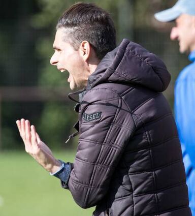 Florian Di Lella, hier noch als Trainer von Alemannia Groß-Rohrheim.